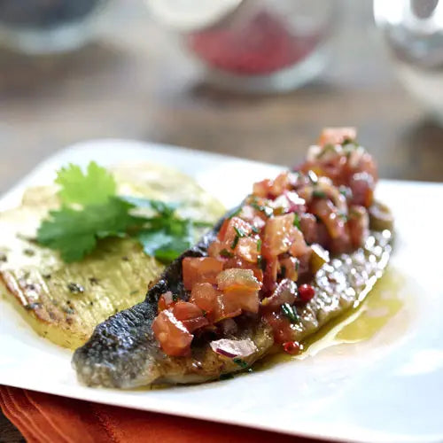 Gegrillter barsch in sauce vierge - Campingaz & Coleman