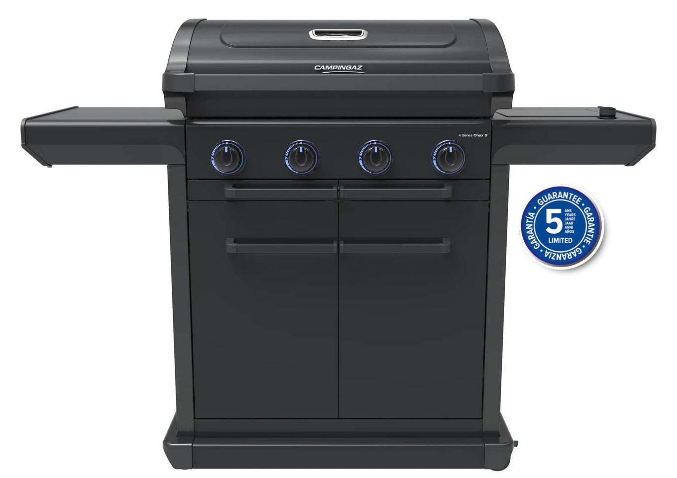 Campingaz 4 Series Onyx S Gasgrill | 4 Blue Flame Edelstahlbrenner | Seitenkocher Gasgrill Campingaz & Coleman