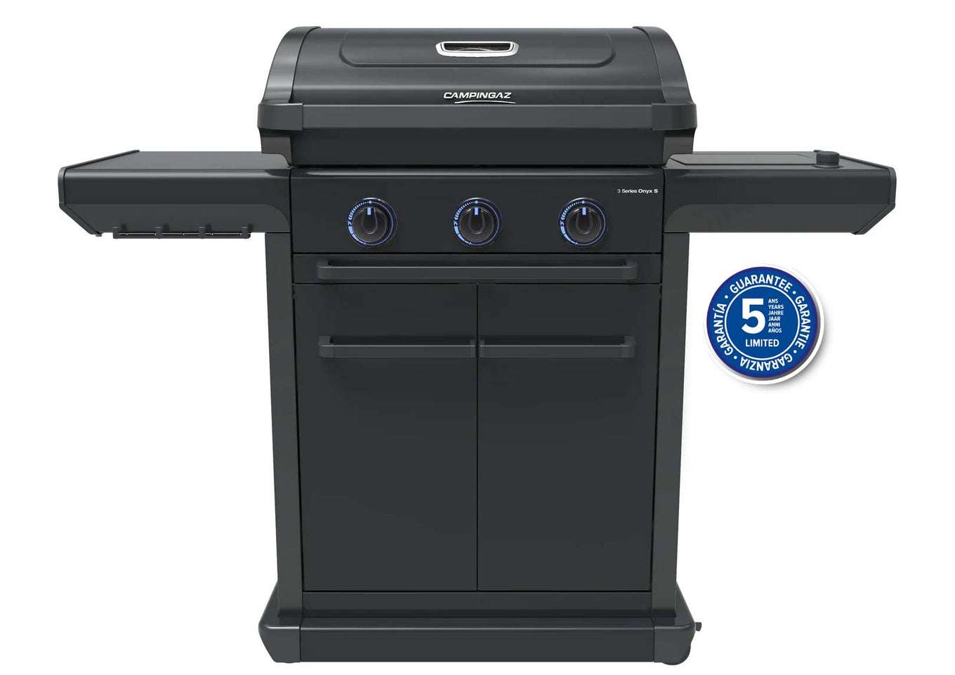Campingaz 3 Series Onyx S Gasgrill | 3 Blue Flame Edelstahlbrenner | Seitenkocher Gasgrill Campingaz & Coleman