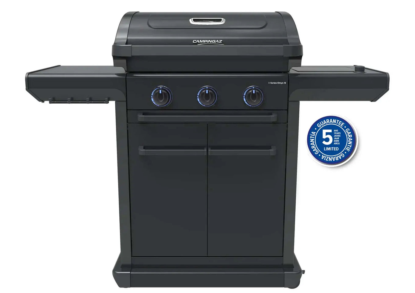 Campingaz 3 Series Onyx S Gasgrill | 3 Blue Flame Edelstahlbrenner | Seitenkocher Gasgrill Campingaz & Coleman