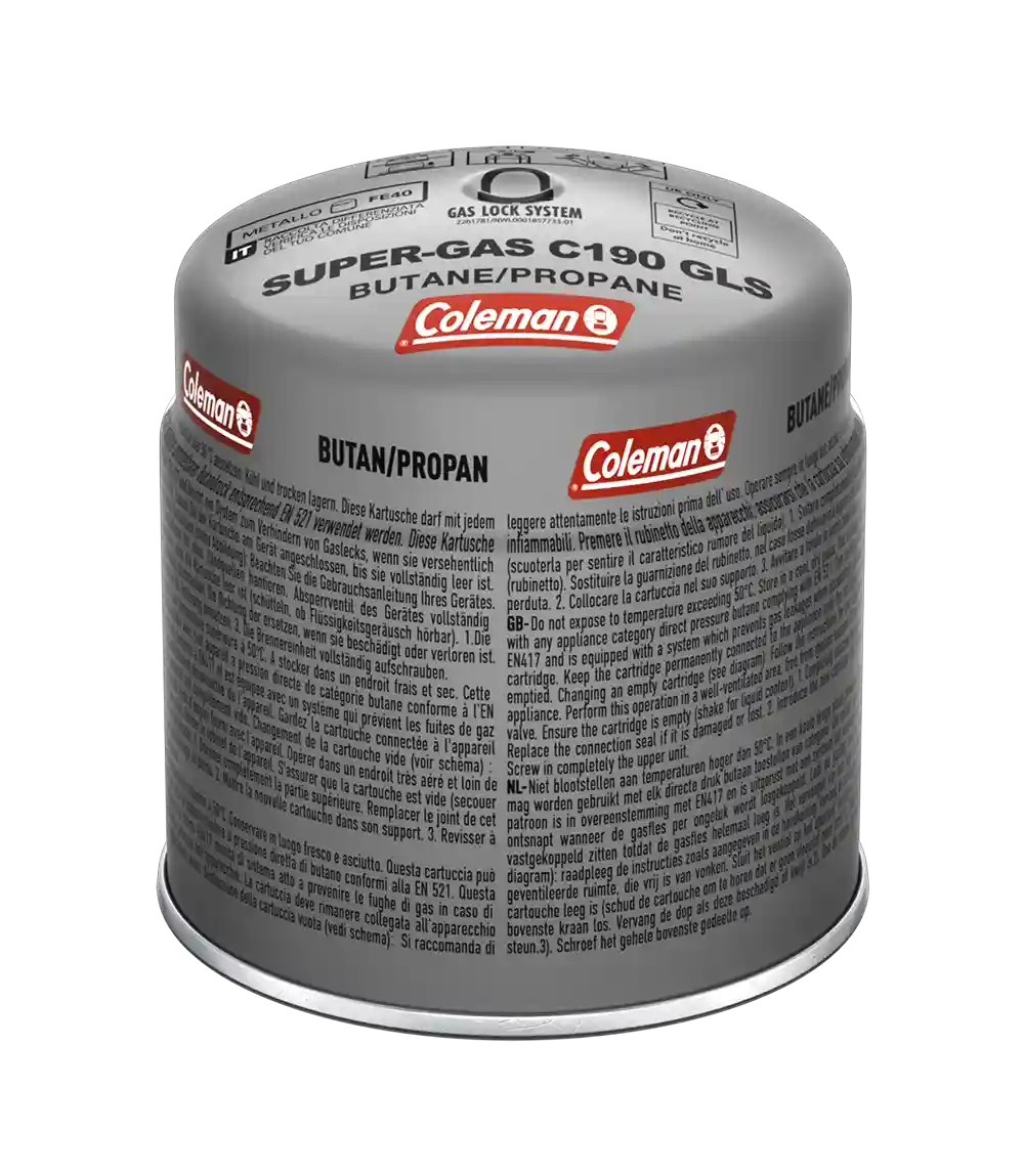 Coleman C190 GLS gas cartridge | for camping stoves – Campingaz