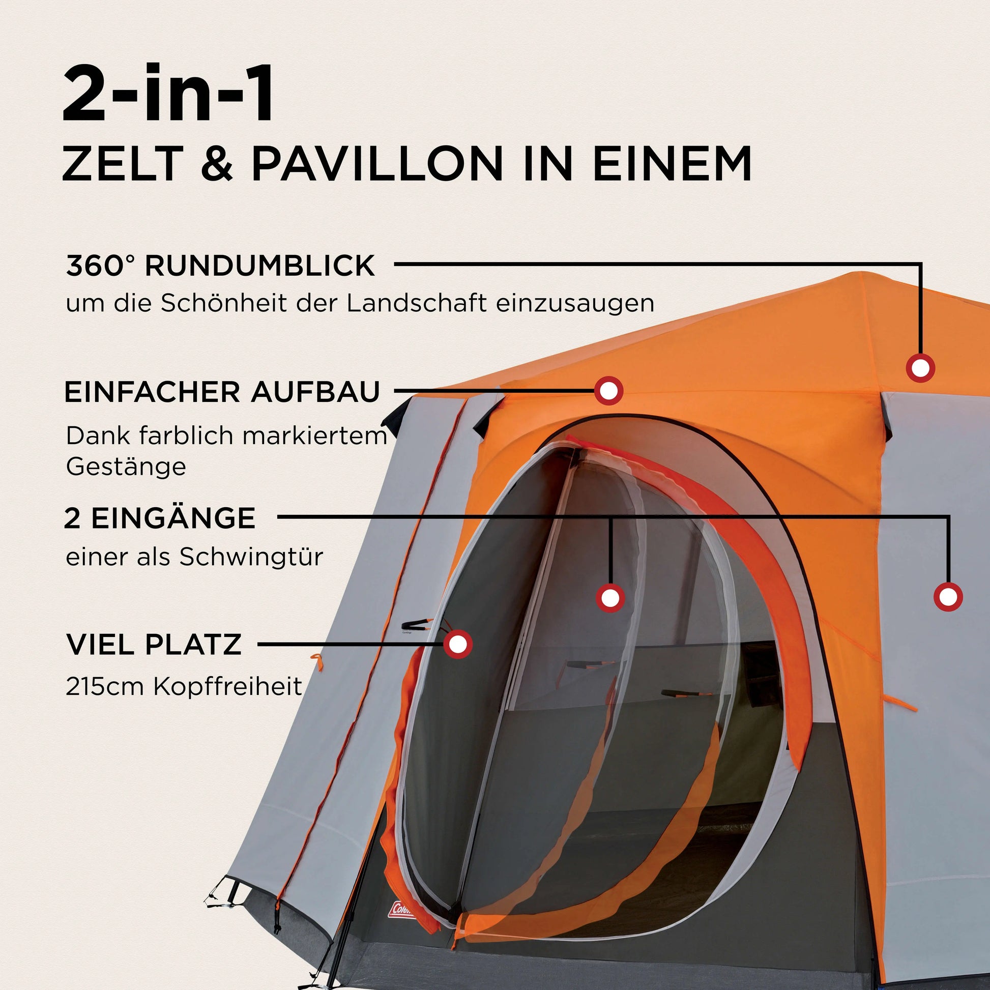 Octagon 8 Orange Coleman