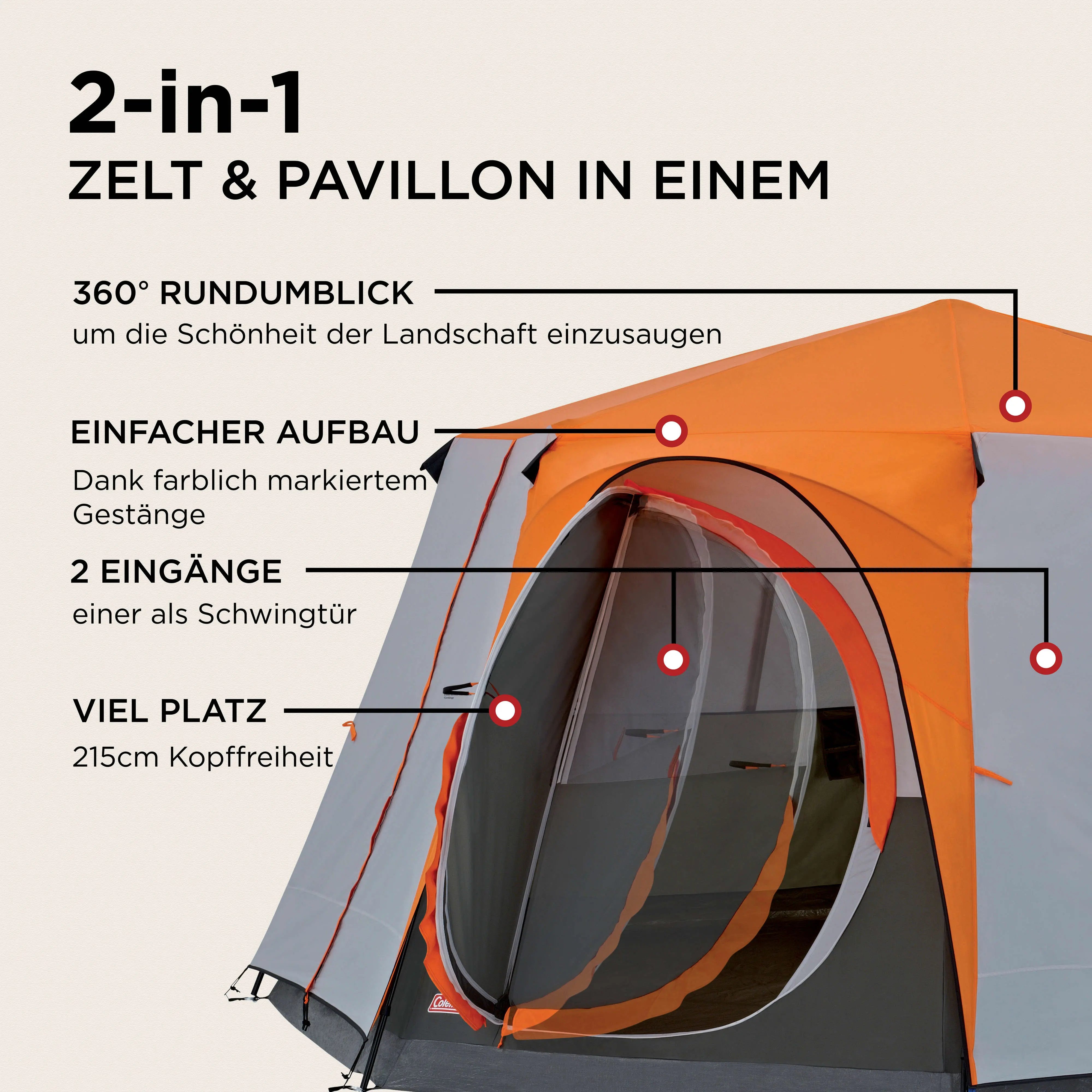 Octagon 8 Orange Coleman