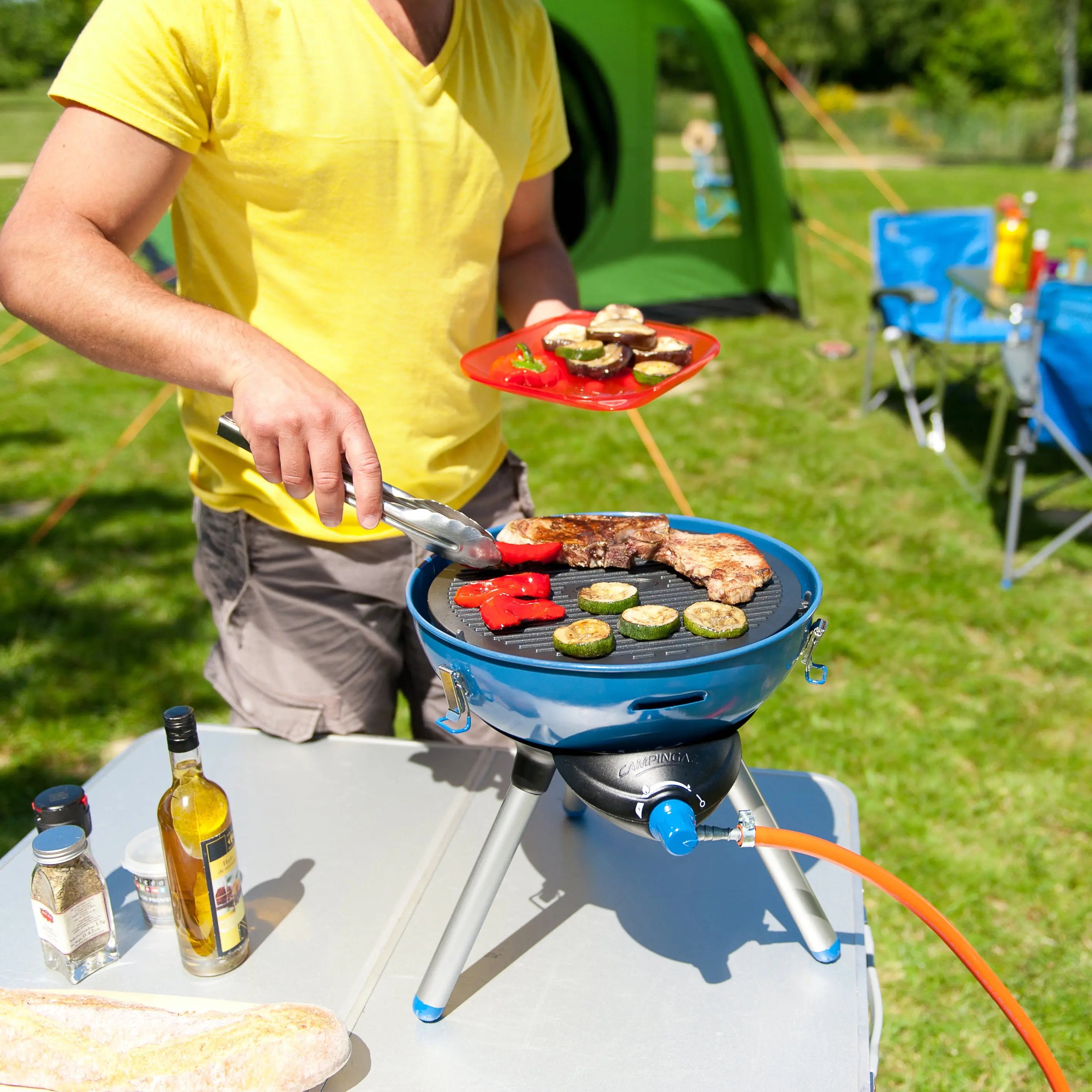 Party Grill 400 R Camping Grill | Cooker, grill, and wok in one