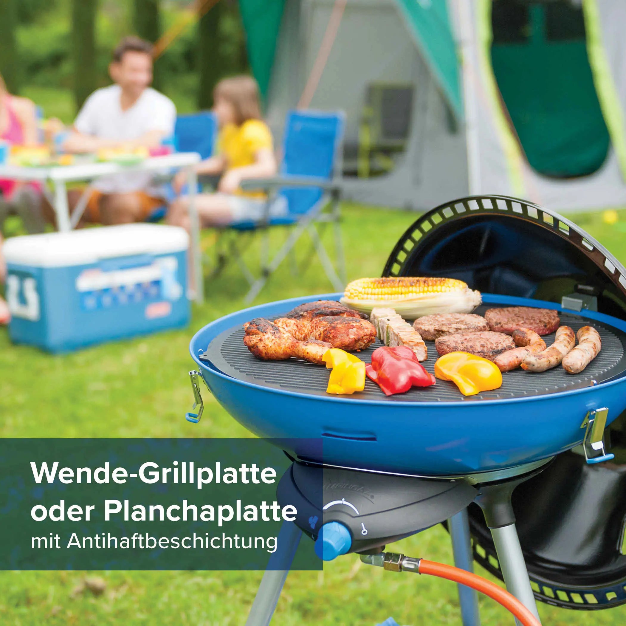 Party Grill 600 R Camping Grill | 4-in-1 Gas Grill and Stove