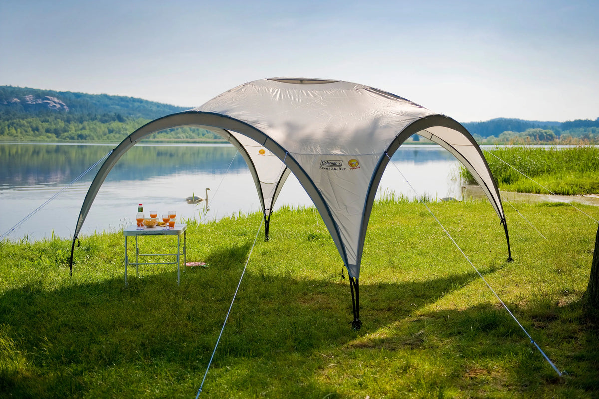 pavillon zelt coleman Event Shelter M 3.0 x 3.0m – Campingaz & Racket Sports Farbe:Khaki-Sand Der Zeltenbäcker - Vogler