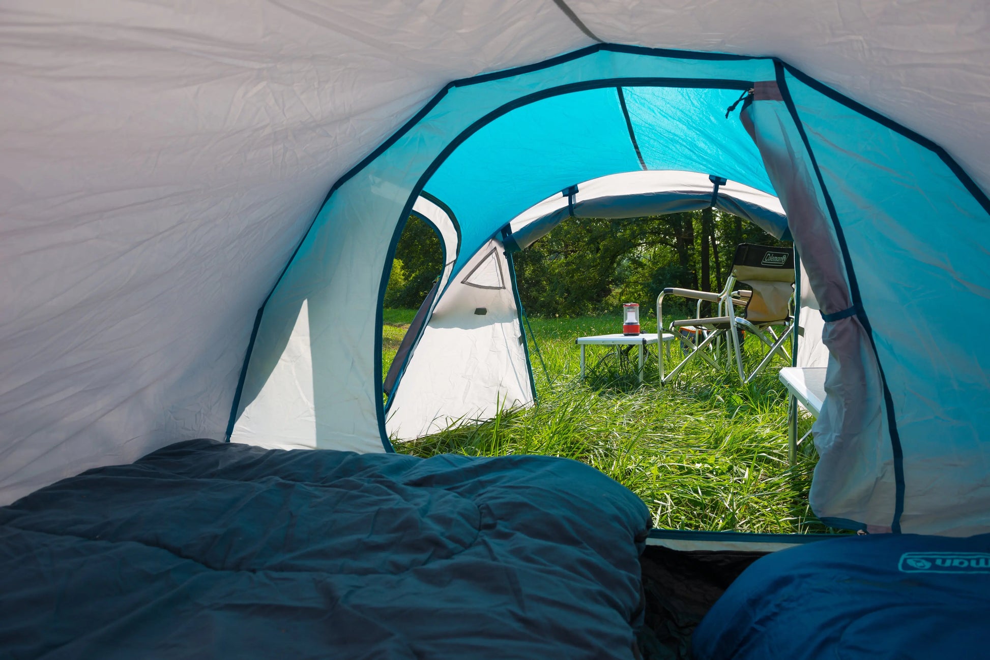 Cortes 3 Blau | 3 Personen Camping Tunnelzelt