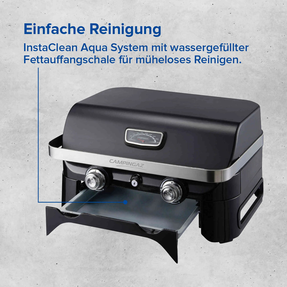 Campingaz Attitude 2100 LX Gas-Tischgrill | 2 x Blue Flame Edelstahlbrenner  Campinggrill Campingaz & Coleman
