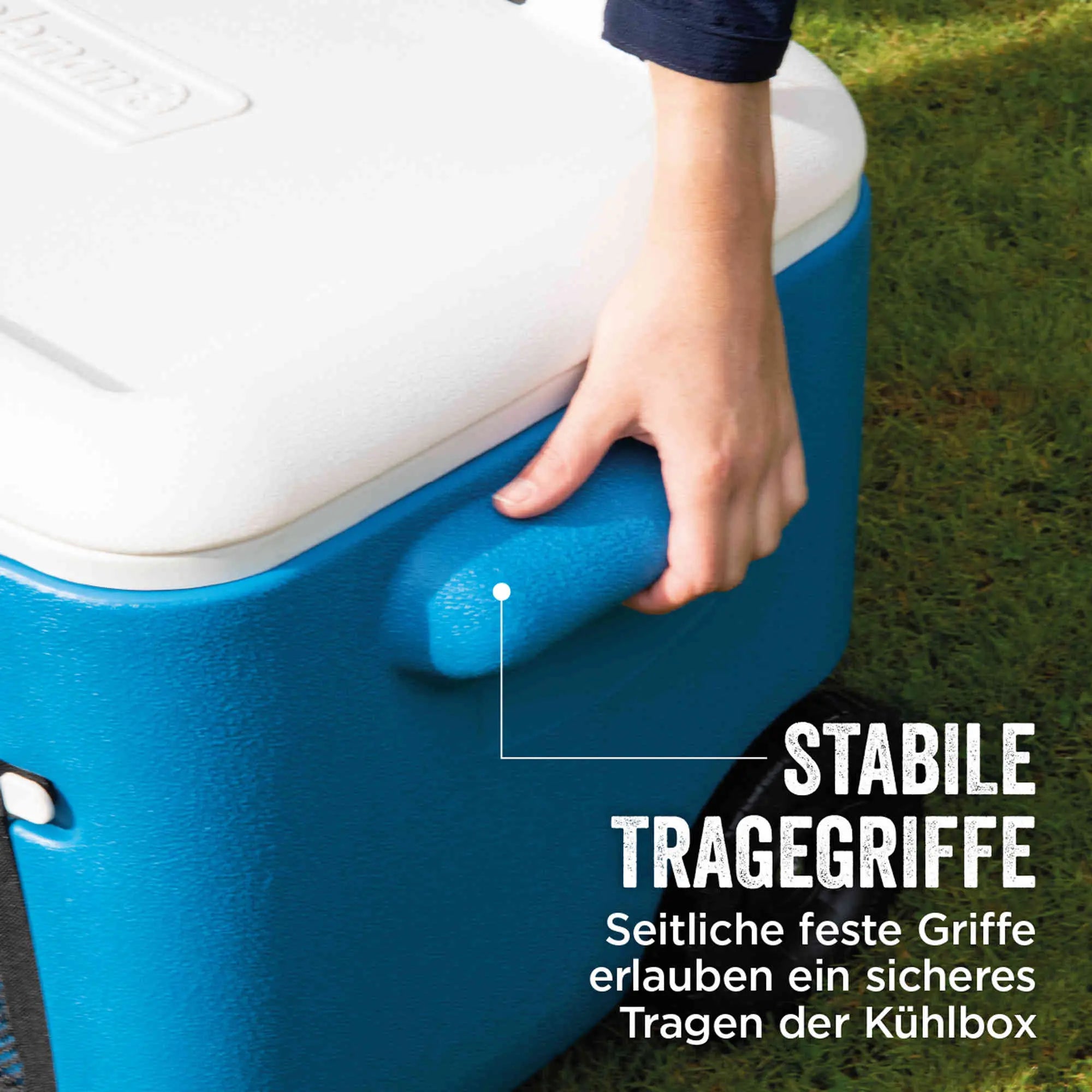 Coleman 50QT Polylite Wheeled | 46 Liter Kühlbox mit Rollen | 3 Tage Kühlung