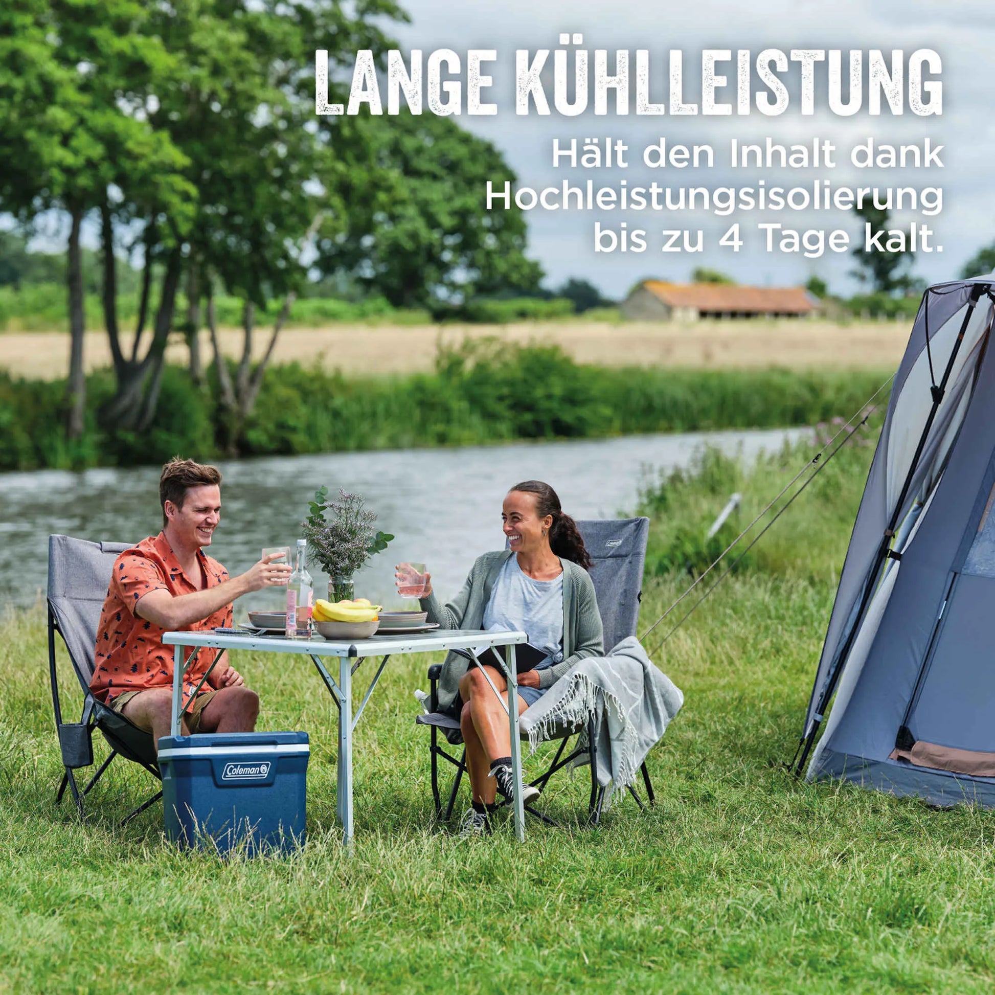 Coleman 50QT Xtreme Wheeled Kühlbox mit Rollen – Campingaz & Coleman