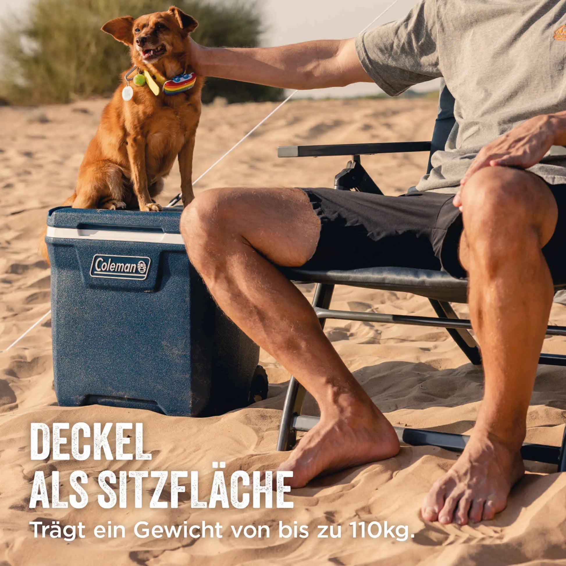Coleman 50QT Xtreme Wheeled | 47 Liter Kühlbox mit Rollen | bis zu 4 Tage Kühlung  Kühlbox Campingaz & Coleman
