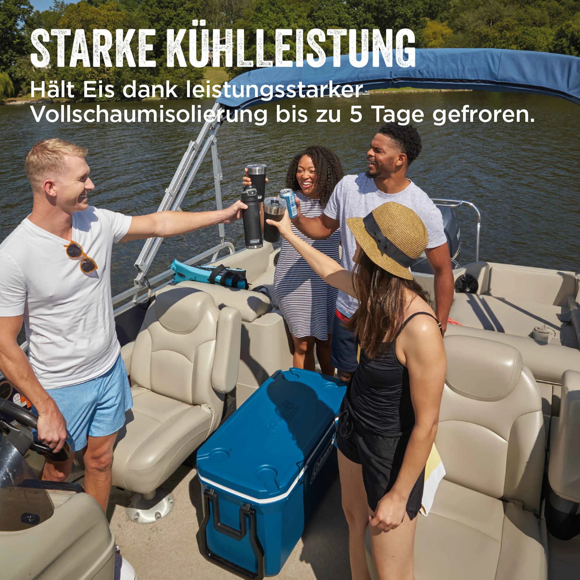 Coleman 70QT Xtreme | 66 Liter Kühlbox | bis zu 5 Tage Kühlung  Kühlbox Campingaz & Coleman