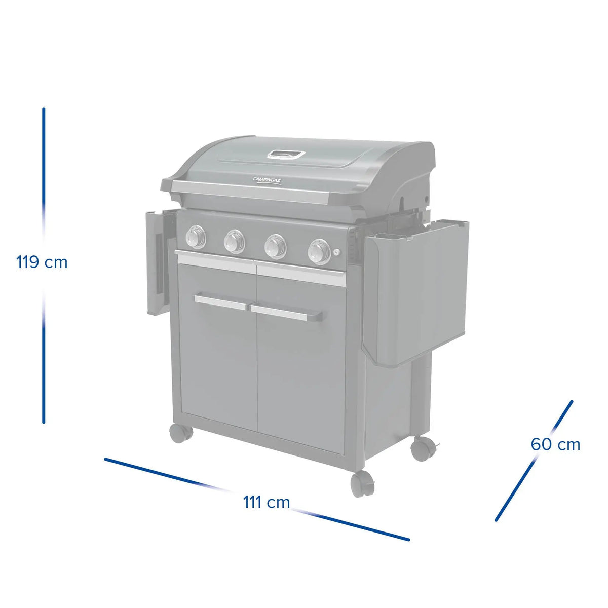 Campingaz 4 Series Premium Gasgrill | 4 Blue Flame Edelstahlbrenner  Gasgrill Campingaz & Coleman