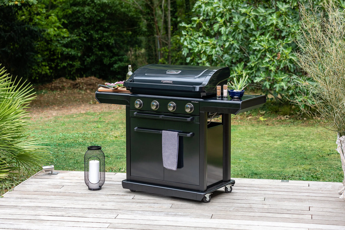 Campingaz 4 Series Onyx S Gasgrill | 4 Blue Flame Edelstahlbrenner | Seitenkocher  Gasgrill Campingaz & Coleman