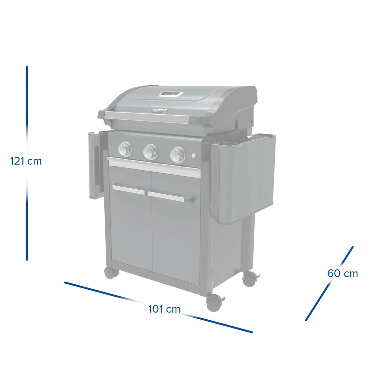 Campingaz 3 Series Premium Gasgrill | 3 Blue Flame Edelstahlbrenner  Gasgrill Campingaz & Coleman