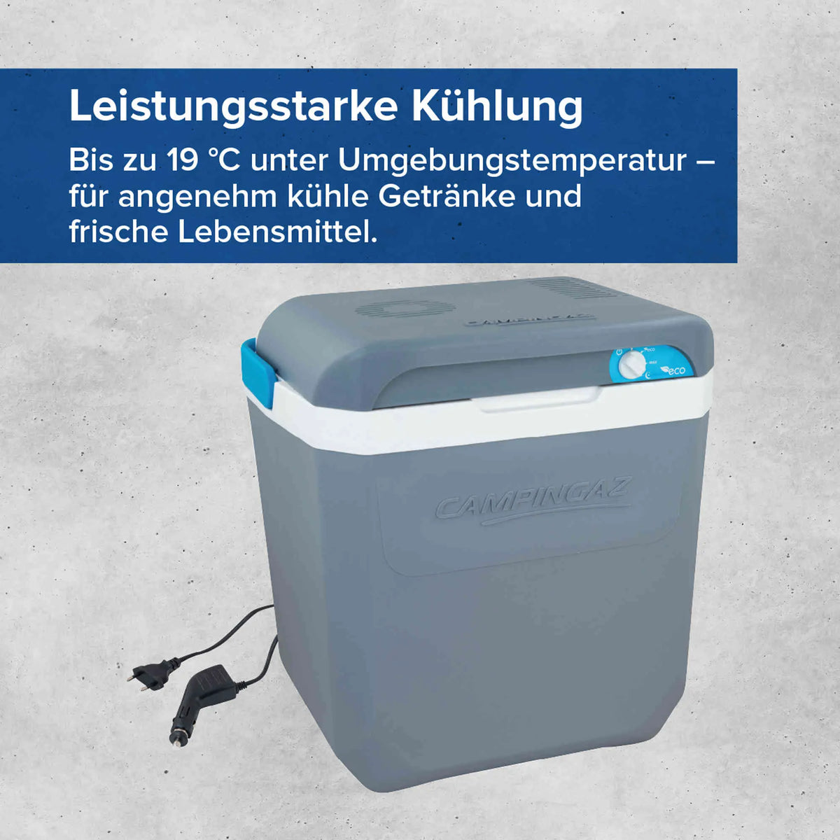 Campingaz Elektrische Kühlbox Powerbox Plus 28 Liter | 12V/230V Anschluss  Elektrische Kühlbox Campingaz & Coleman