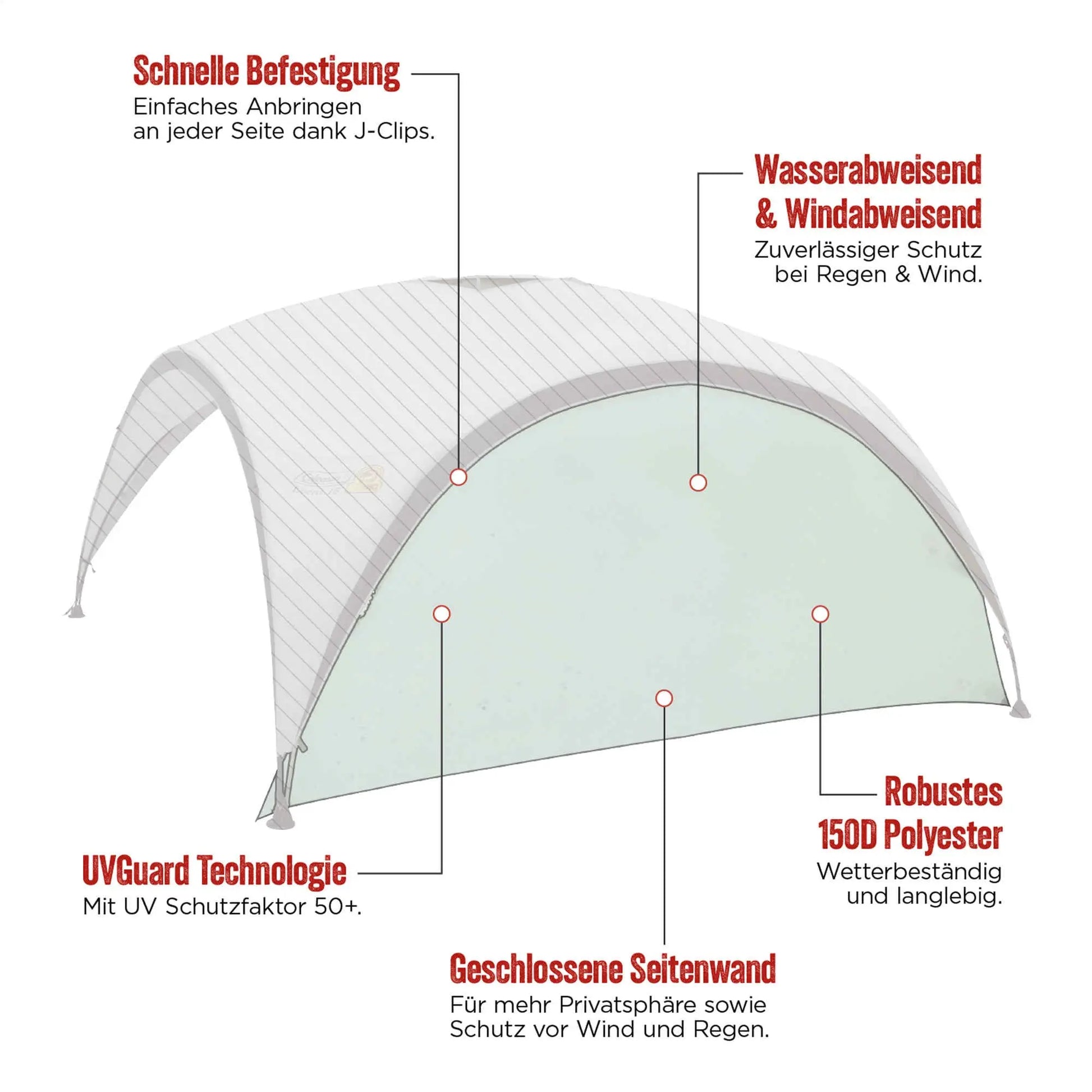 Coleman Seitenwand für Event Shelter Pro XL  Pavillon-Zubehör Campingaz & Coleman