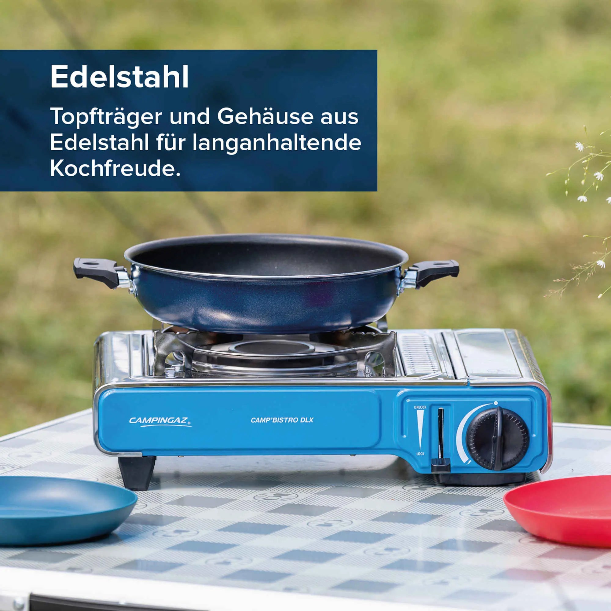 Campingaz Gaskocher Camp'Bistro DLX mit Stopgaz | 1 Brenner  Gaskocher Campingaz & Coleman