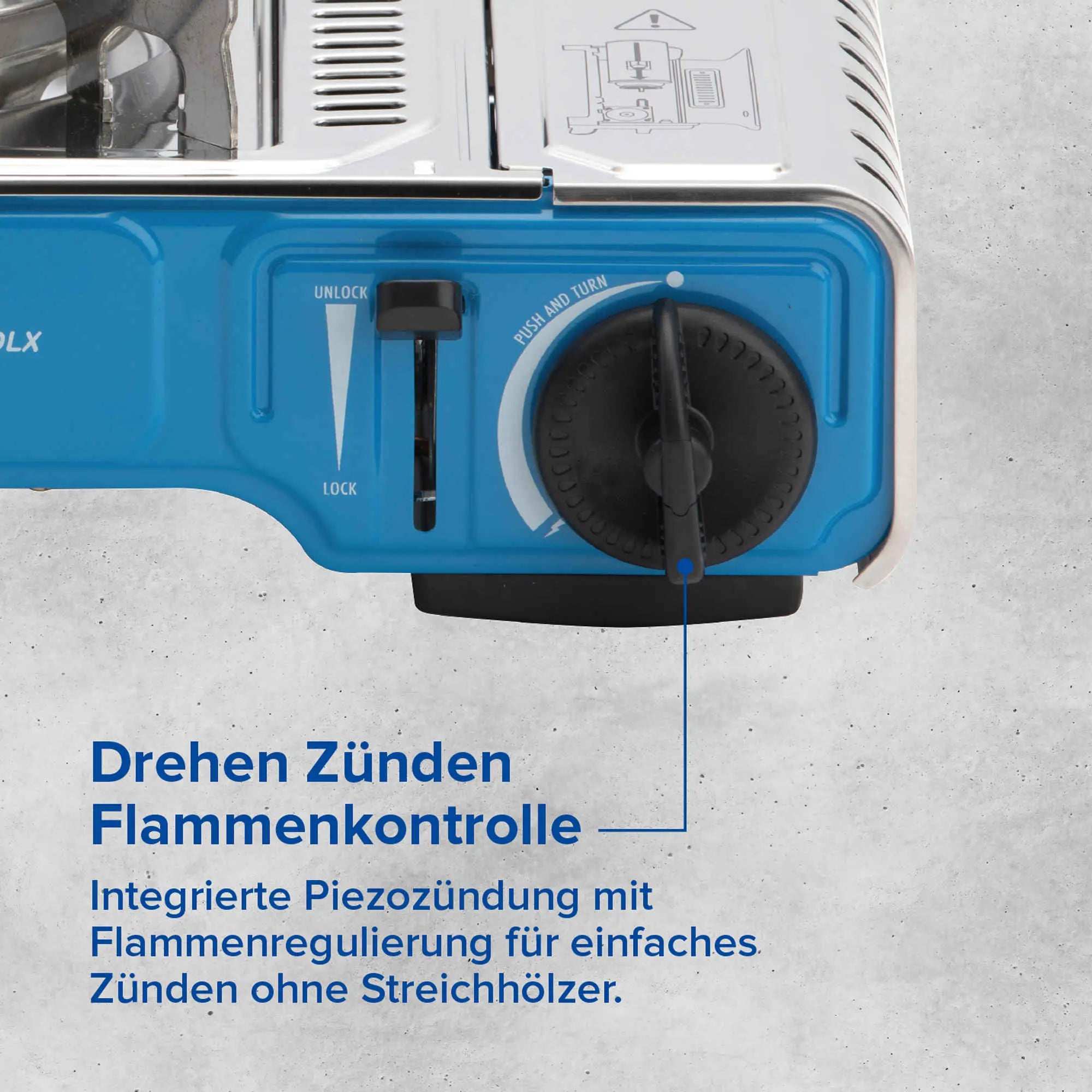 Campingaz Gaskocher Camp'Bistro DLX mit Stopgaz | 1 Brenner  Gaskocher Campingaz & Coleman