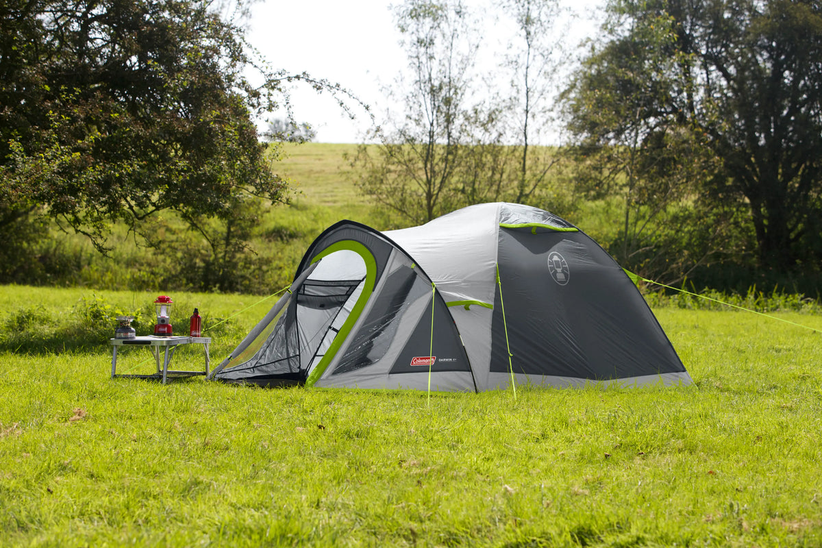 mckinley zelt flinduka 4 Darwin Plus | kompaktes 4 Personen Kuppelzelt qr2 Mosel DC 106 Panjur Color:Lake