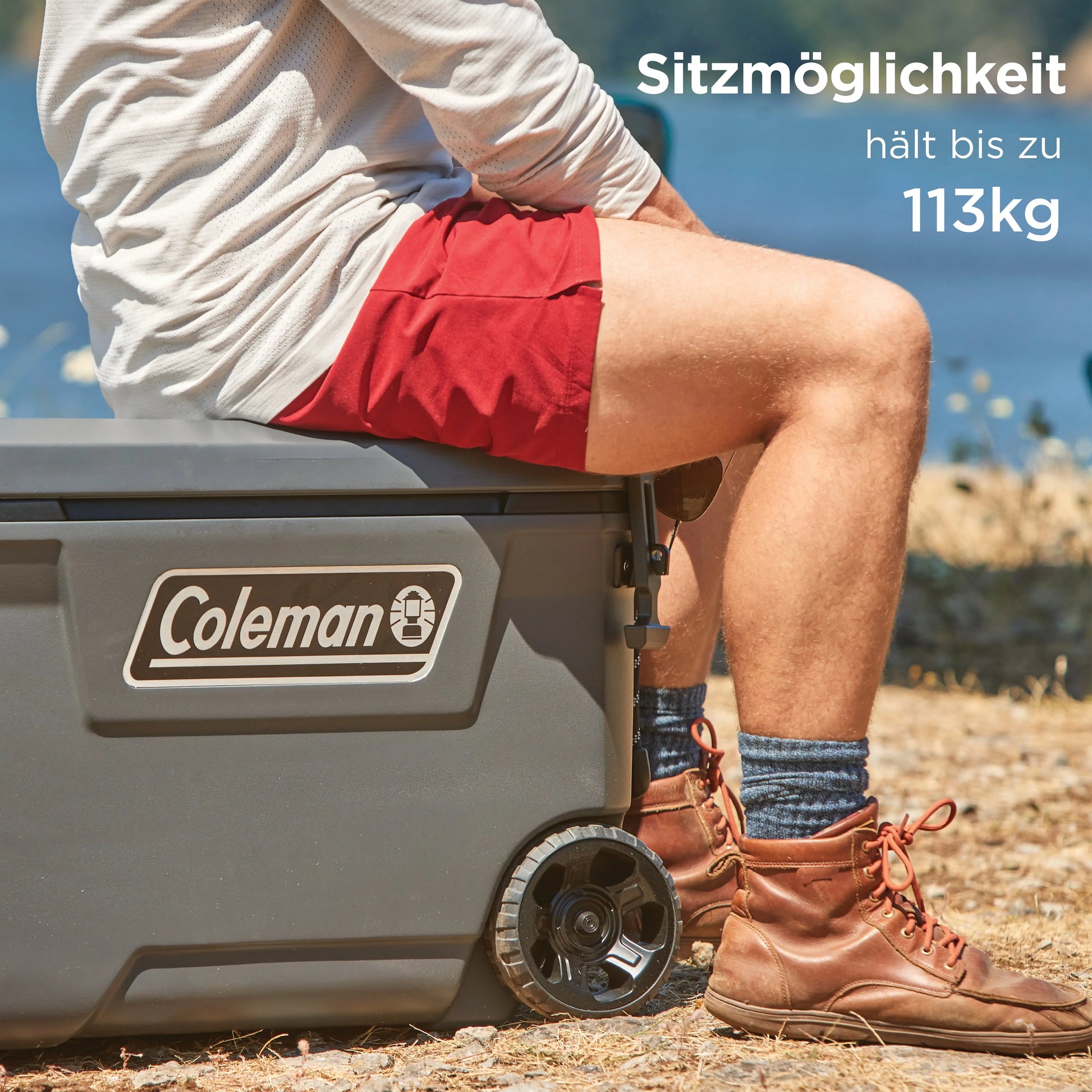 Coleman Convoy 65 QT Kühlbox mit Rollen Coleman