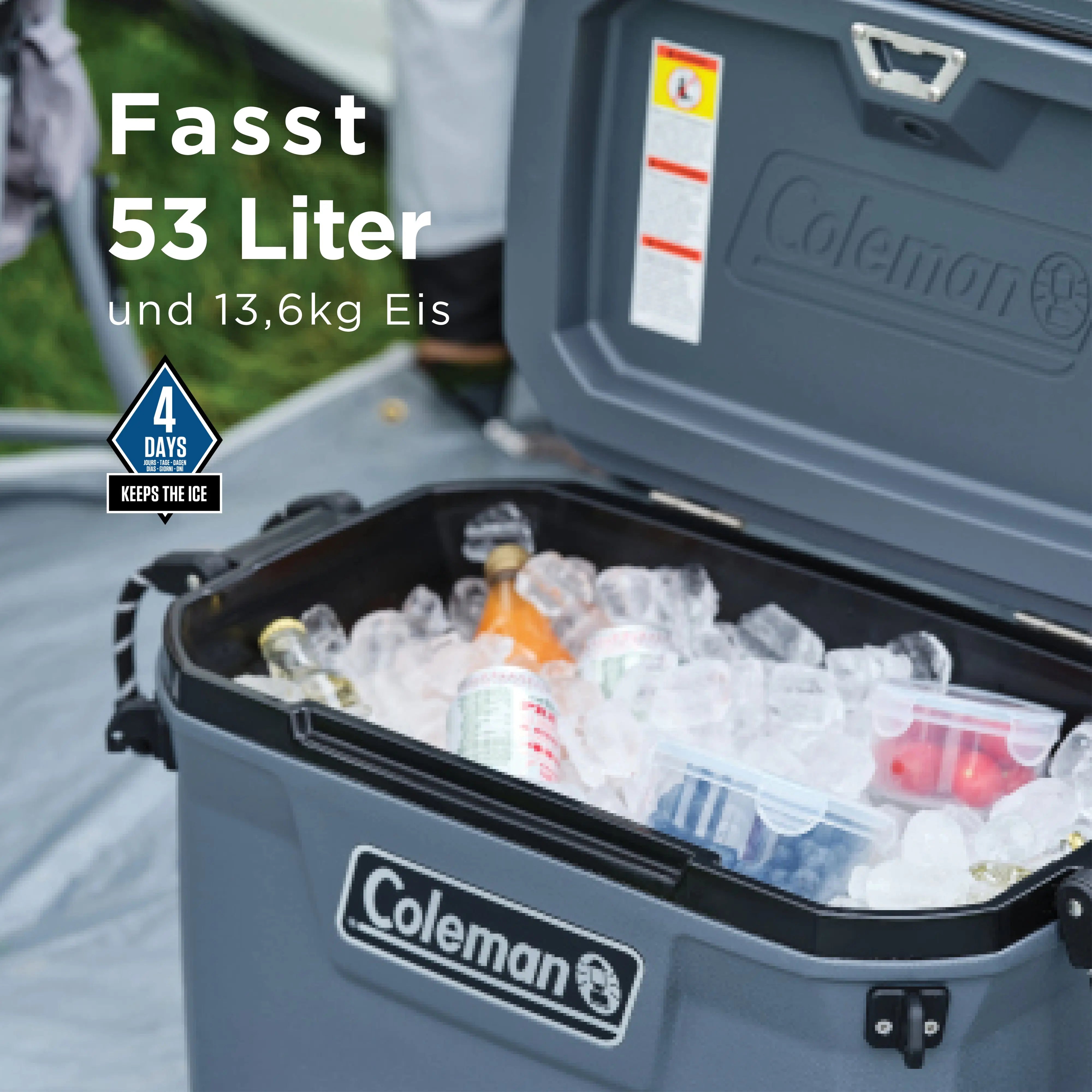 Coleman Convoy 55 QT Cooler | 53L, 4-day cooling, robust