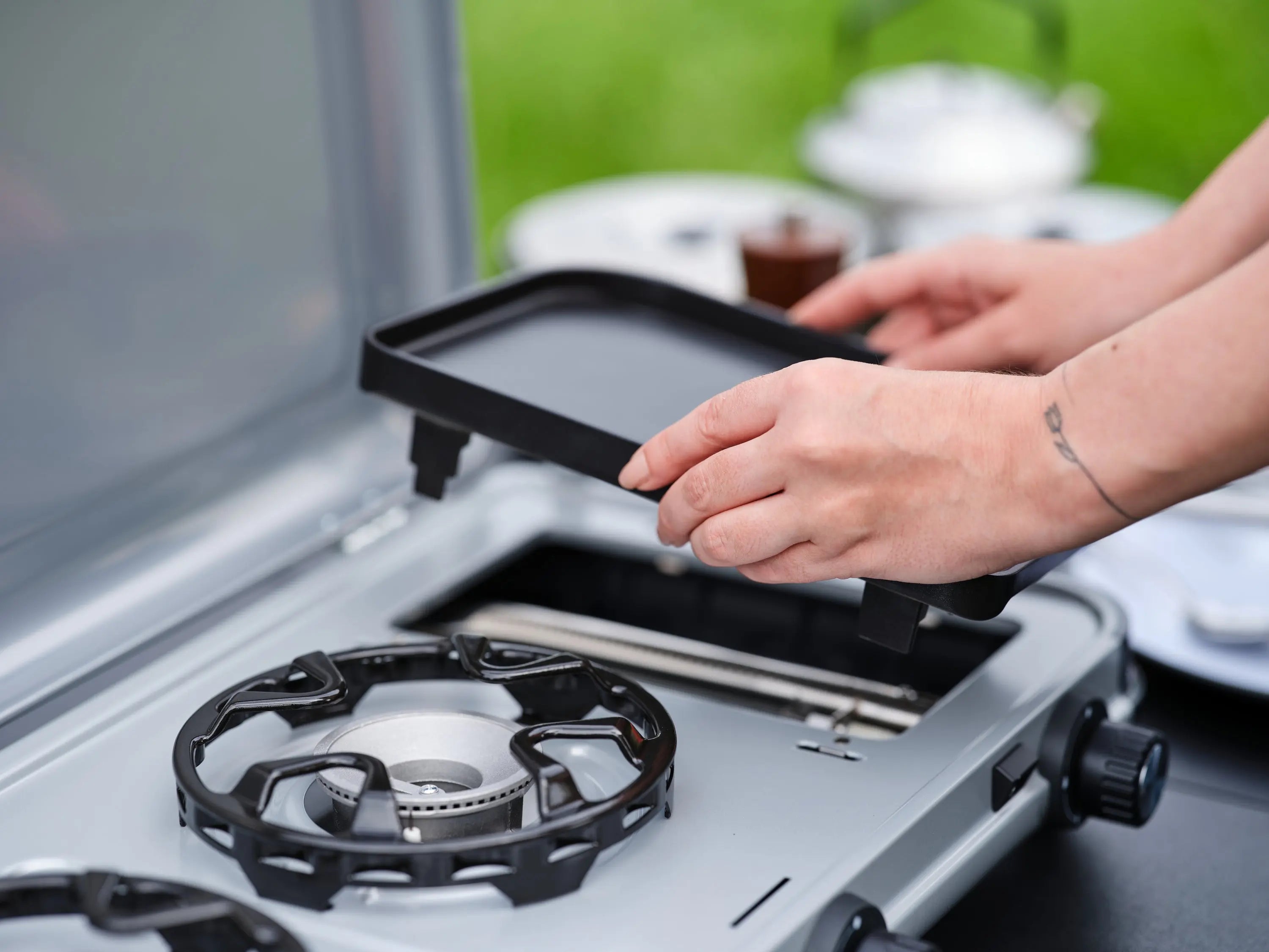 Camping Kitchen 2 MULTI COOK | 3-burner camping stove | Gas stove