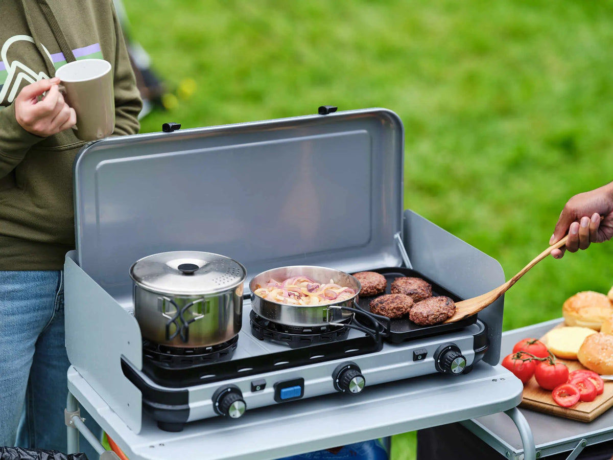 Camping-Geschirrset aus Edelstahl, 5-teilig   Campingaz & Coleman