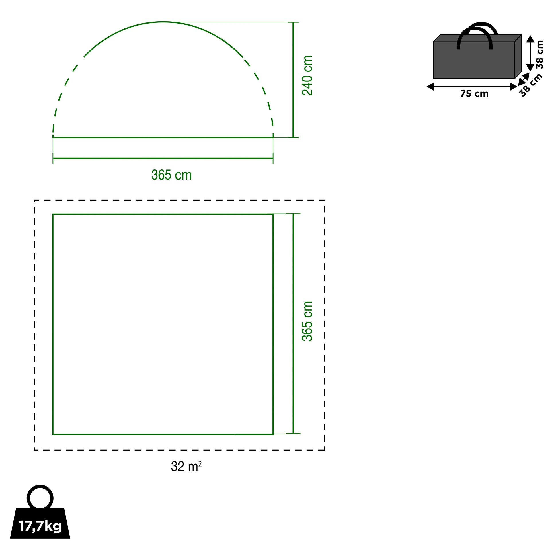 Event Shelter Air L - aufblasbarer Pavillon Coleman
