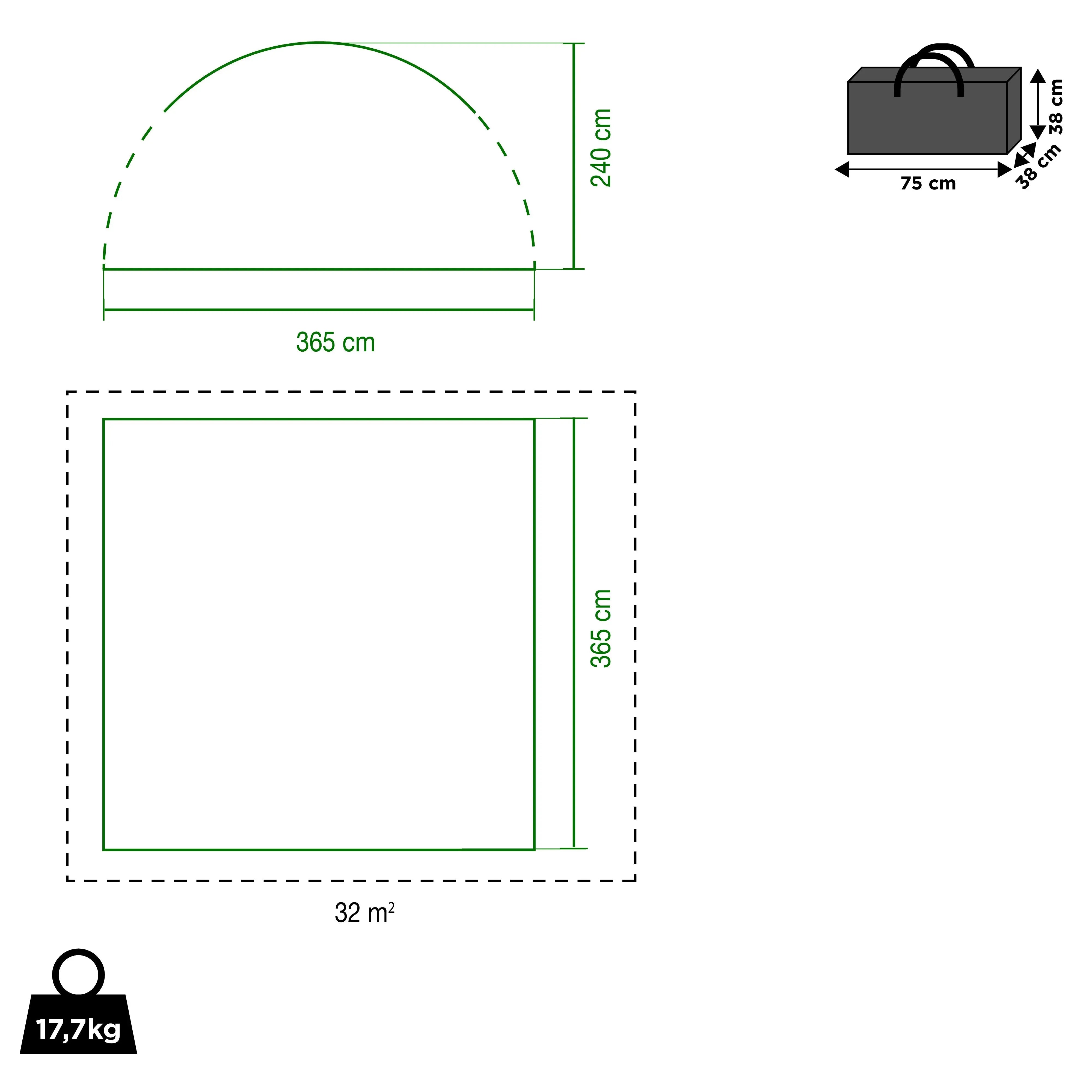 Event Shelter Air L - aufblasbarer Pavillon Coleman