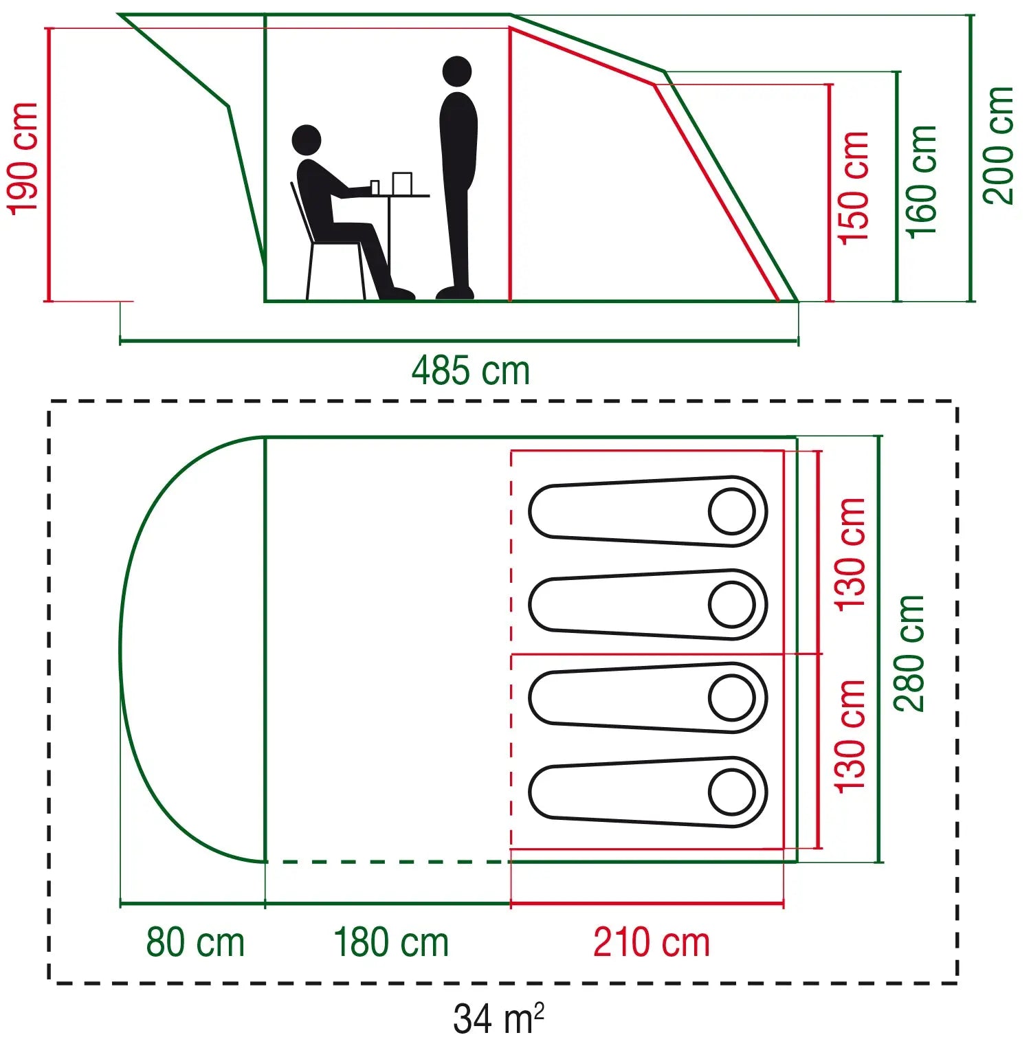 Coleman Oak Canyon 4 Blackout   Campingaz & Coleman