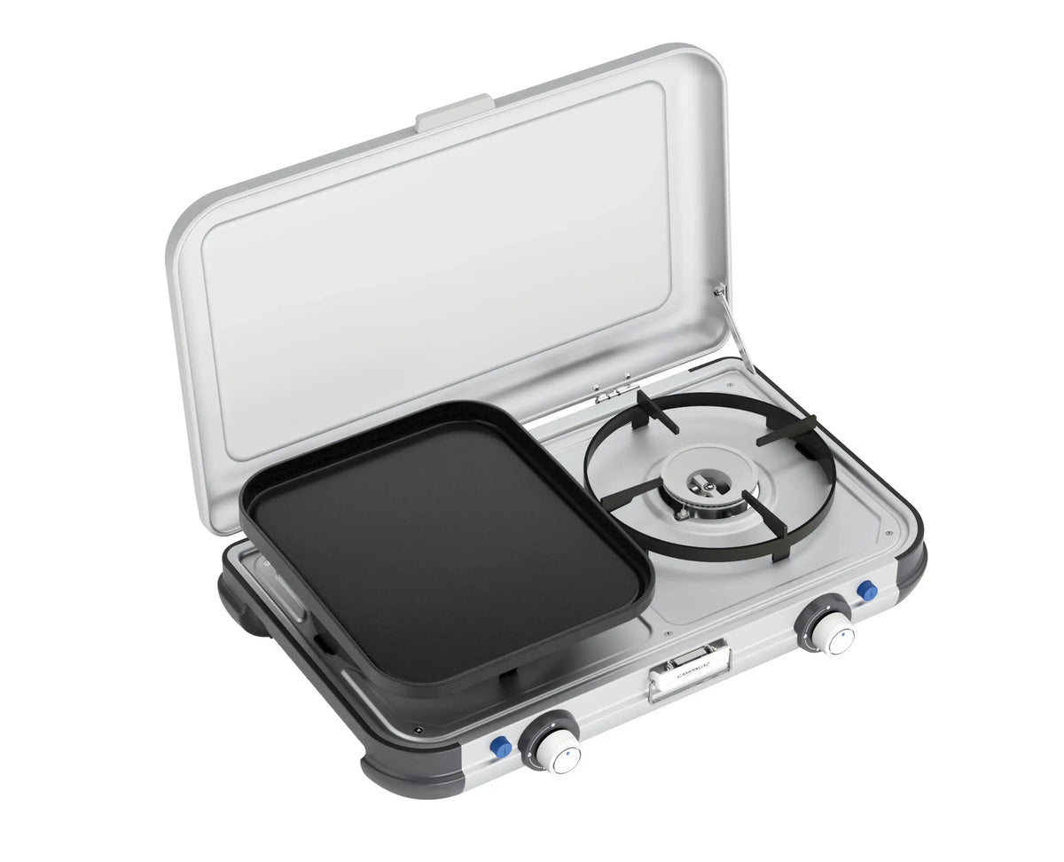 Camping Kitchen 2 Grill & Go Caravan | 30 mbar speziell für Wohnmobile  Gaskocher Campingaz & Coleman