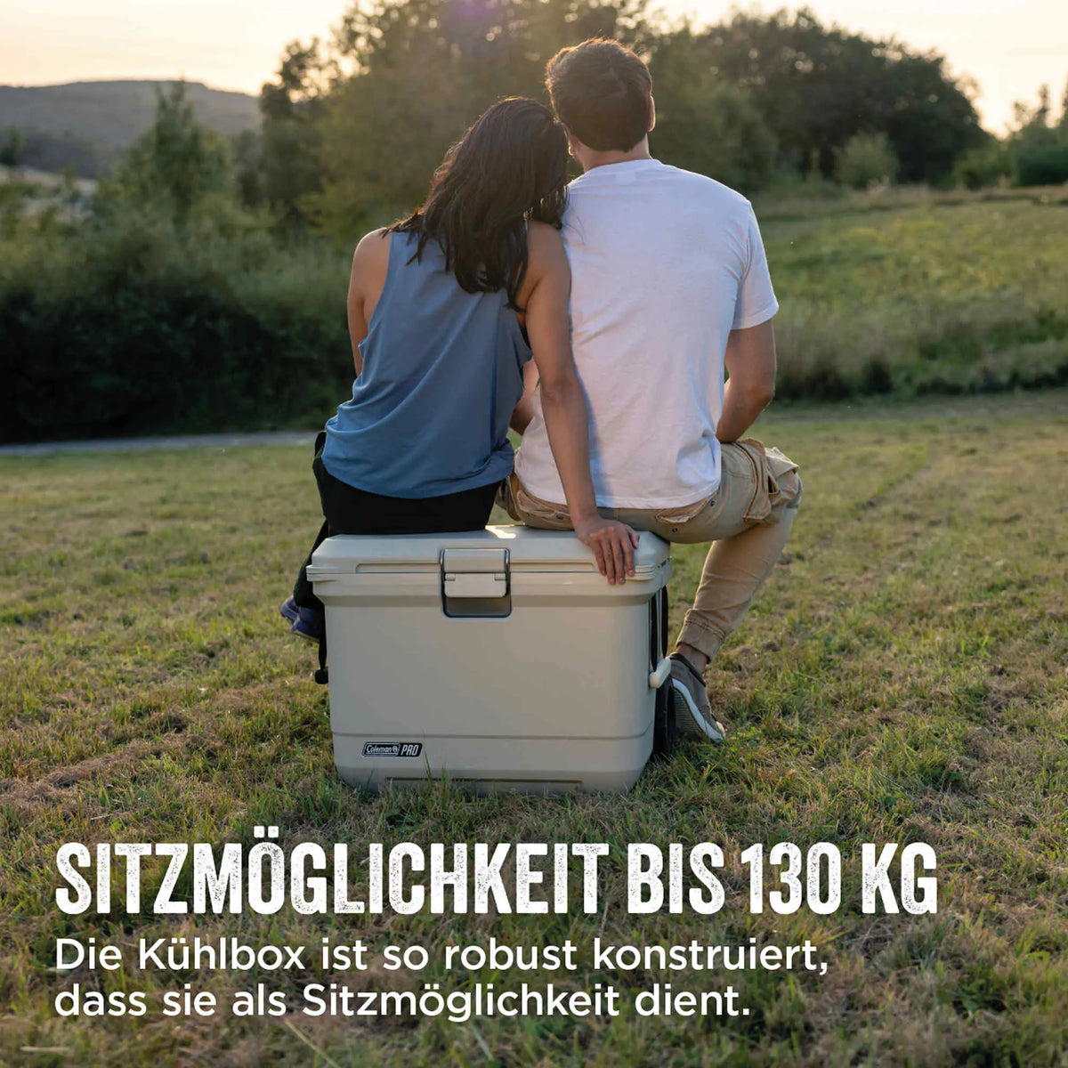 Coleman PRO 55QT Wheeled | 52 Liter Kühlbox mit Rollen | 5 Tage Kühlung  Kühlbox Campingaz & Coleman