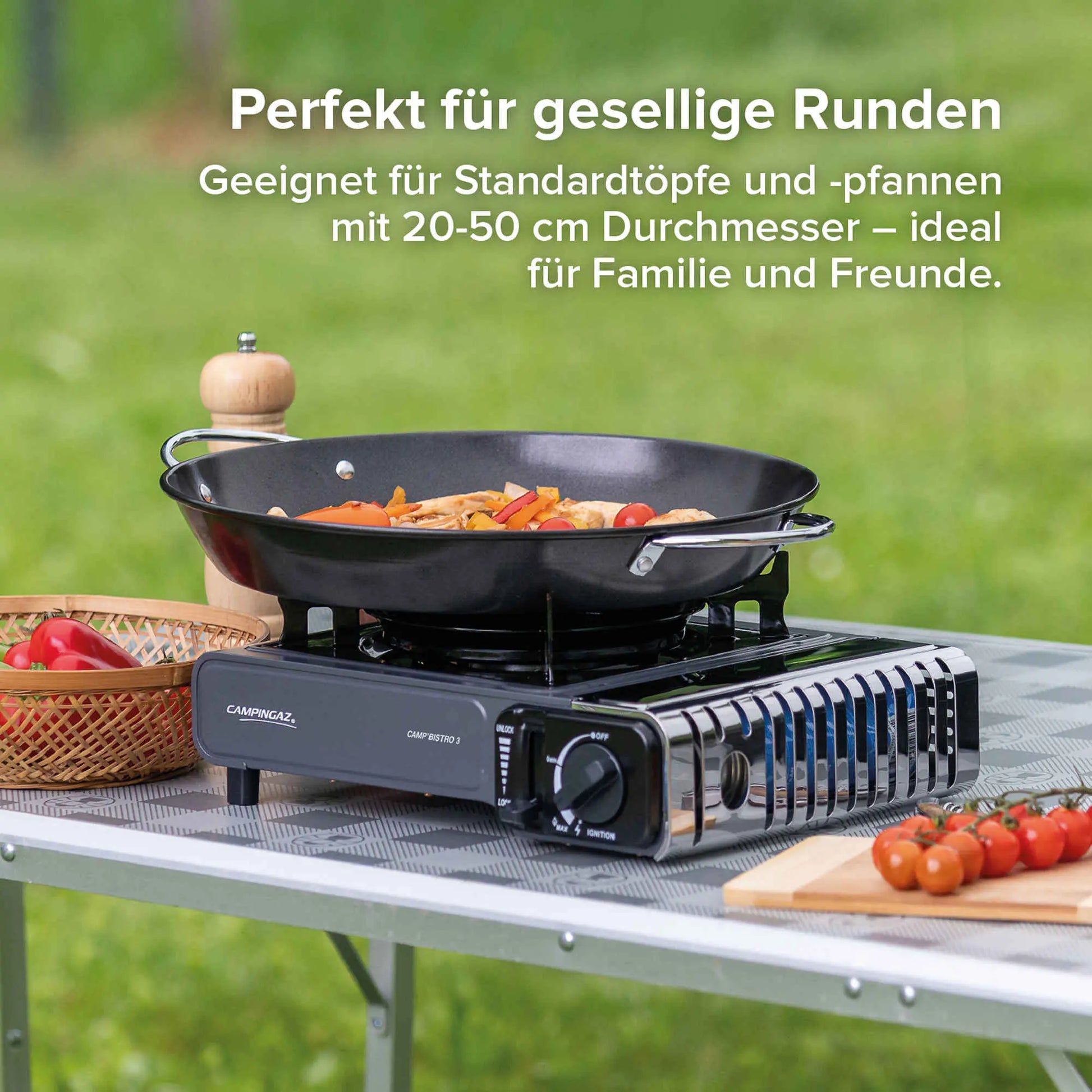 Camp'Bistro 3 with grill plate | 1-burner camping stove