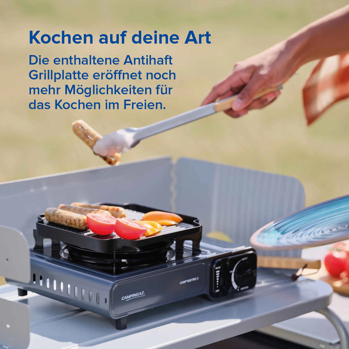 Campingaz Gaskocher Camp'Bistro 3 mit Grillplatte | 1 Brenner  Gaskocher Campingaz & Coleman