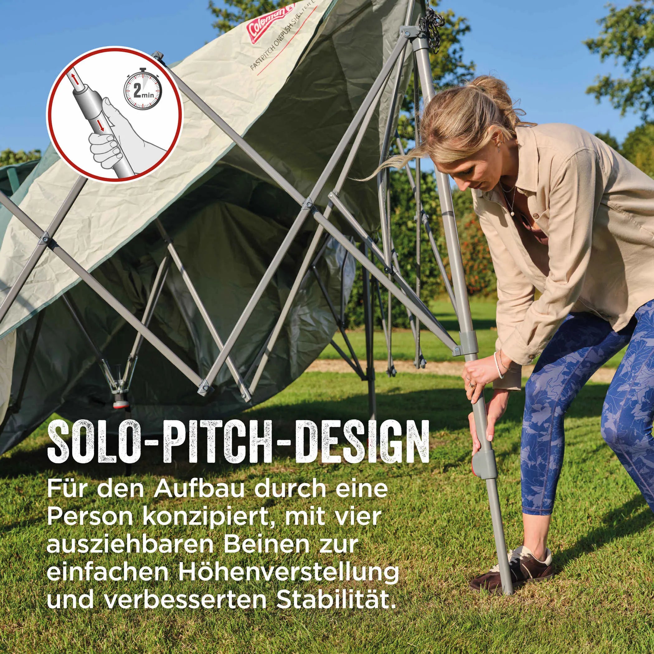 FastPitch OnePush Shelter Pavillon M – Schnellaufbau in 3 Minuten