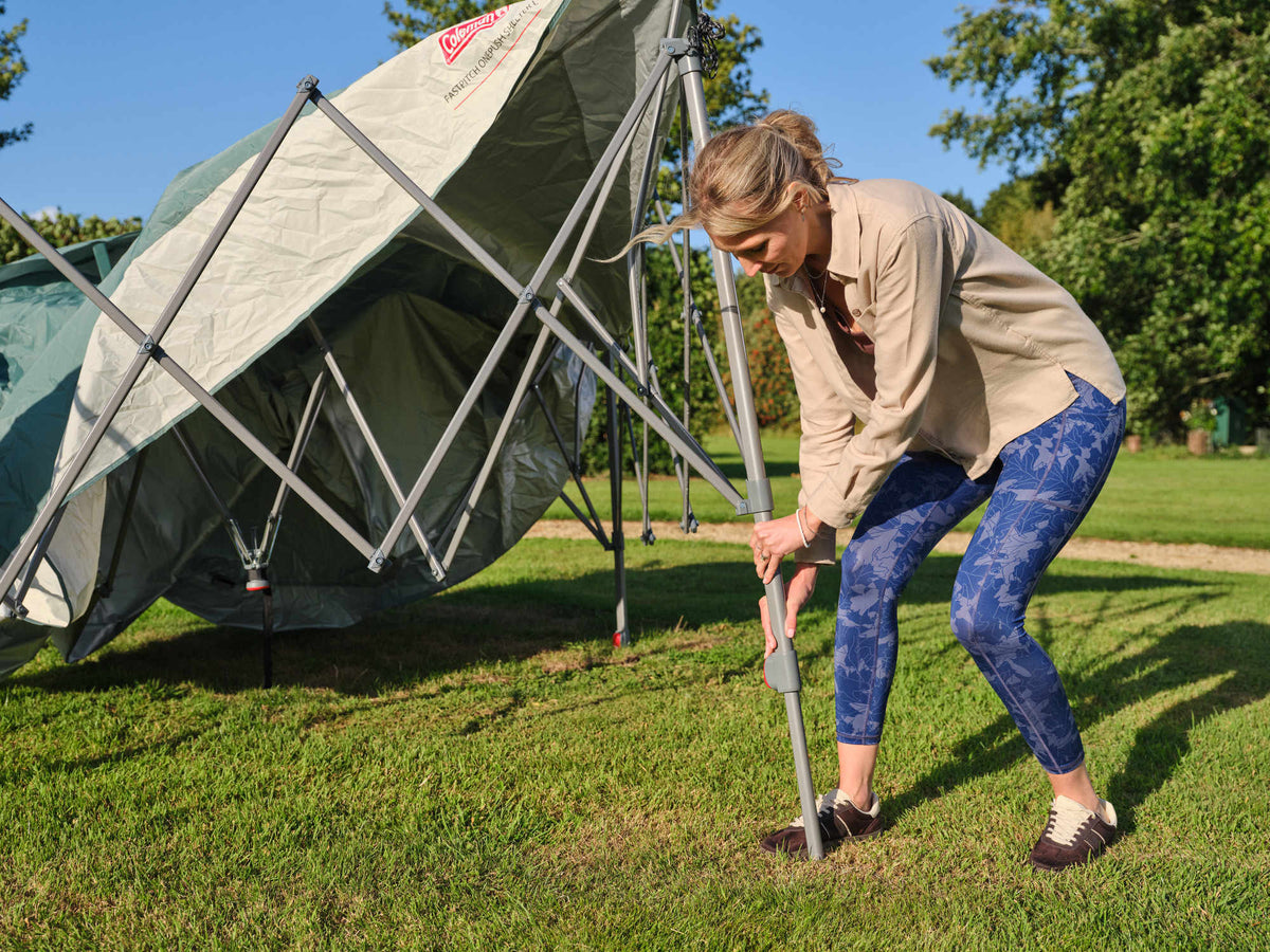 coleman shelter tent FastPitch OnePush Pavilion M – Quick setup in 3 minutes – Campingaz & Velcro The rainfly effectively kept Menge:4 Stück MSR Access 3 Tent
