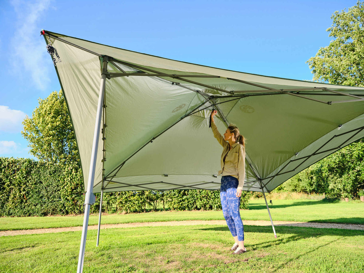 Coleman FastPitch OnePush Shelter Pavillon L | 4 x 4 m  Pavillon Campingaz & Coleman