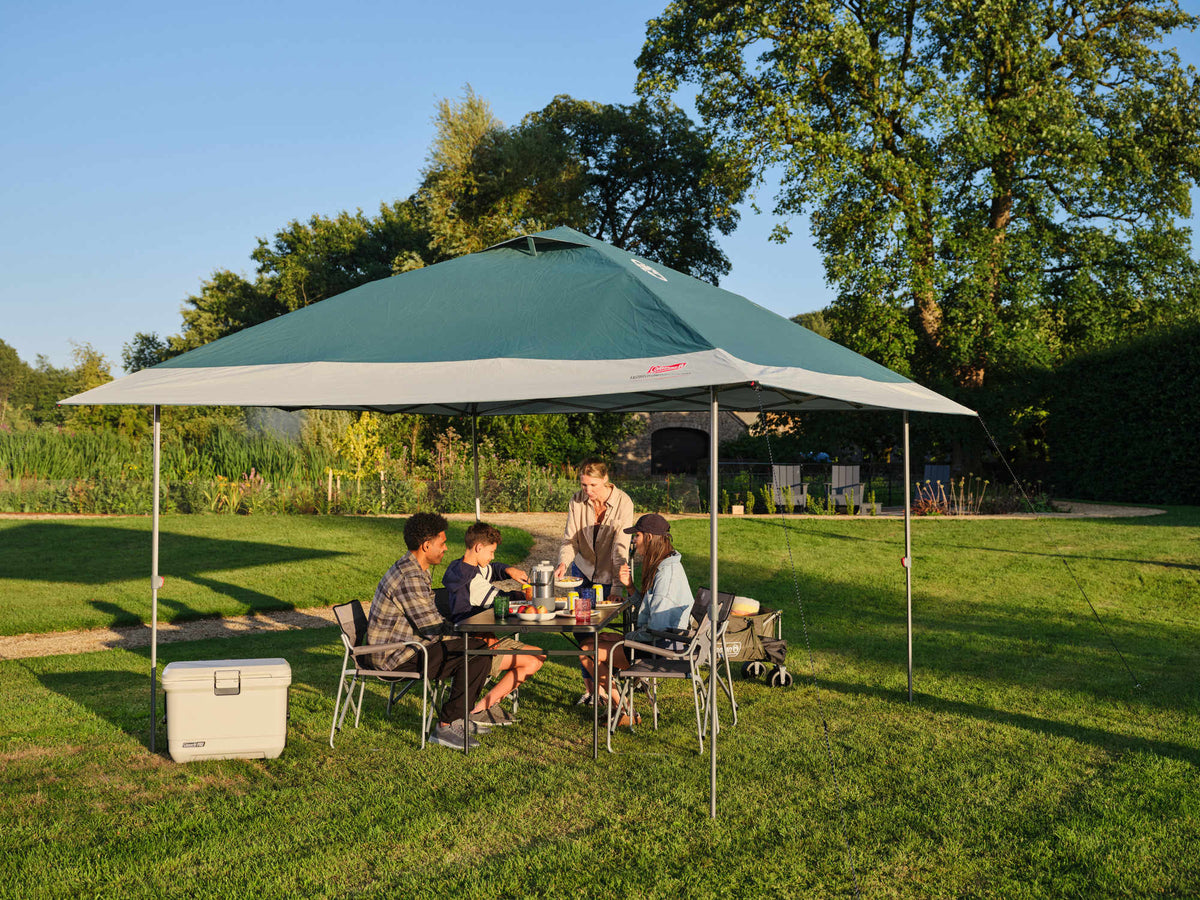 Coleman FastPitch OnePush Shelter Pavillon L | 4 x 4 m  Pavillon Campingaz & Coleman