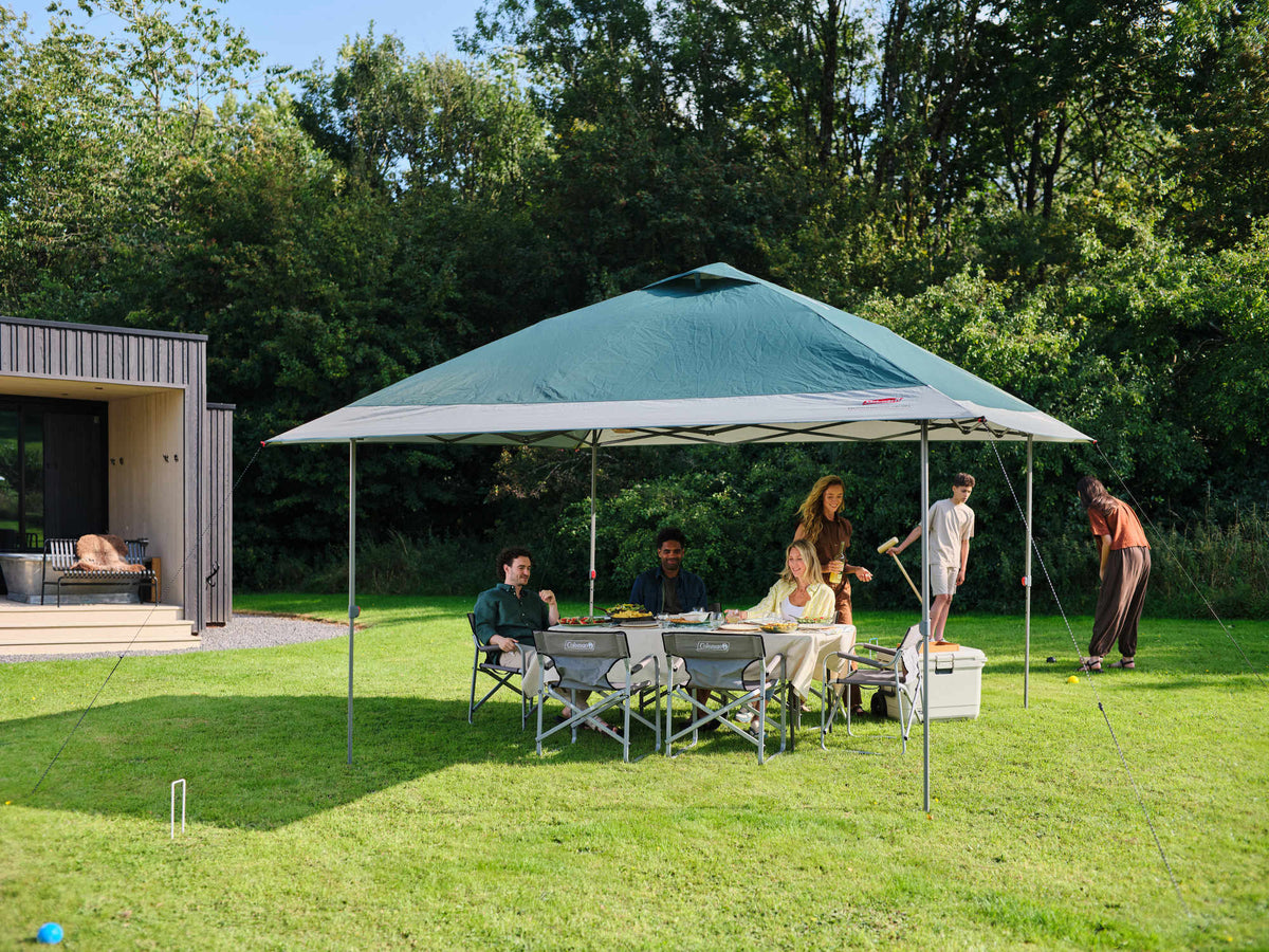 Coleman FastPitch OnePush Shelter Pavillon L | 4 x 4 m  Pavillon Campingaz & Coleman