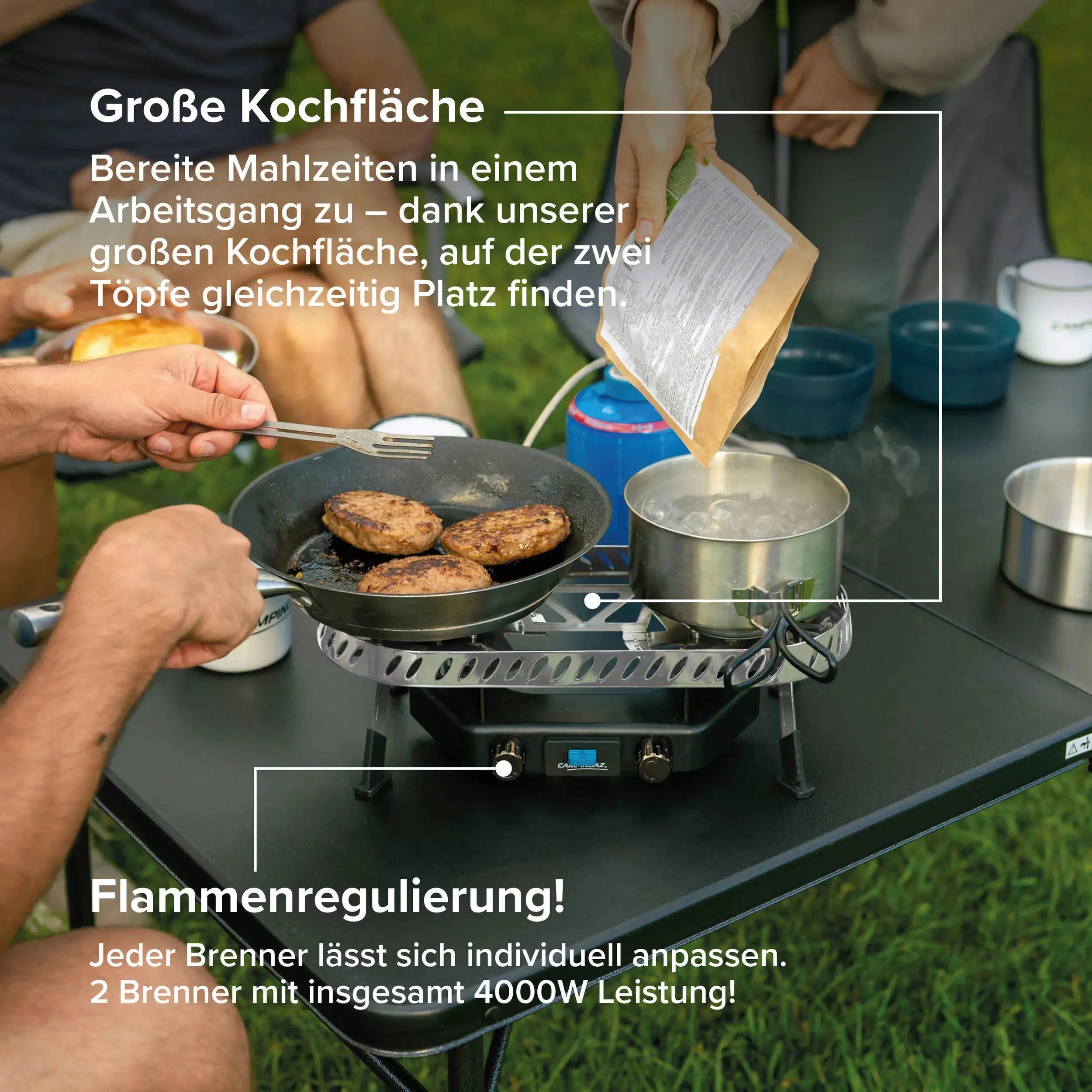 camping gaz　BBQ キャンプ　ツーバーナー Camp & Trek Twin Connect CV | portable 2-burner camping stove