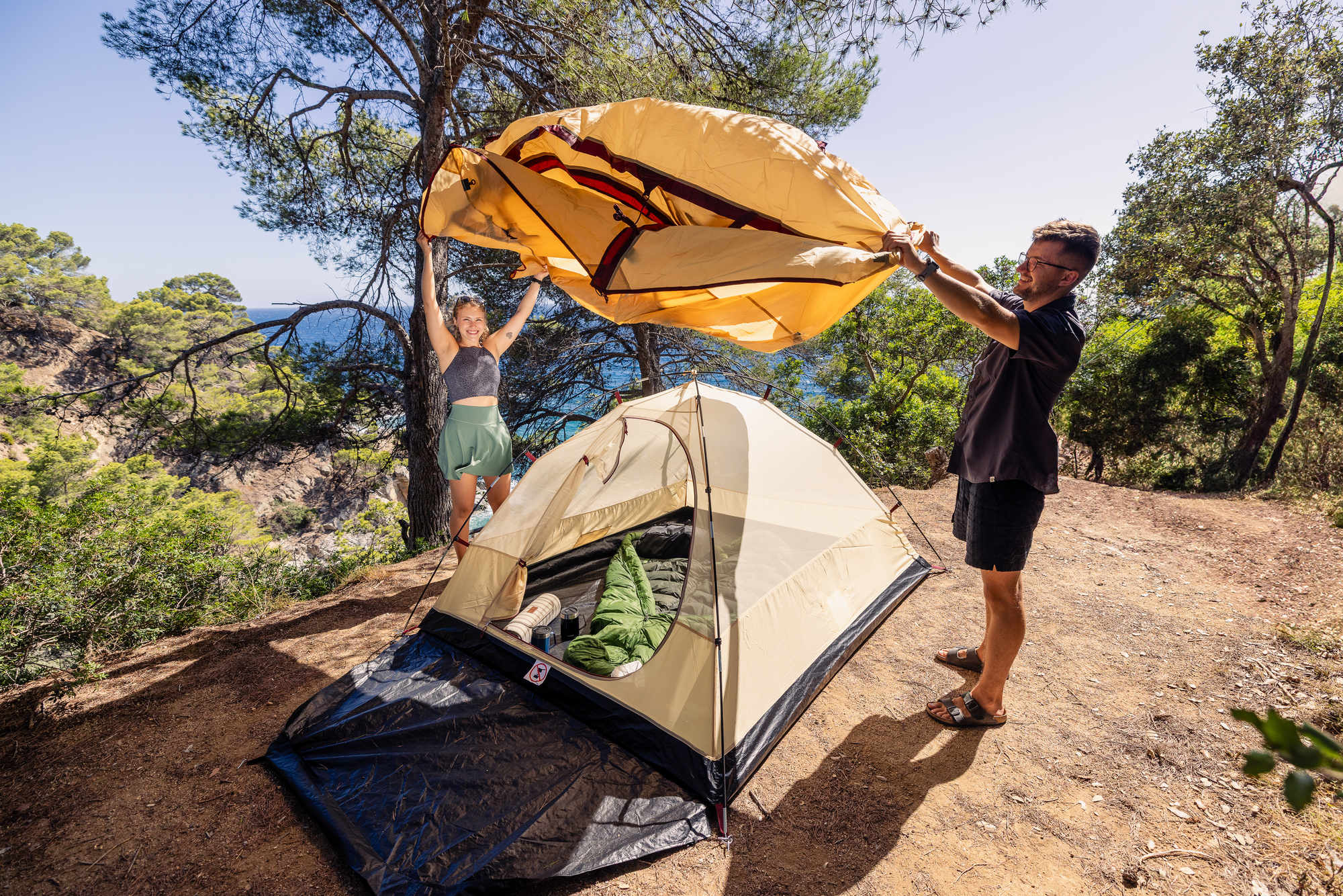 Darwin 3 Plus Summer Tent | Spacious 3-person camping tent for
