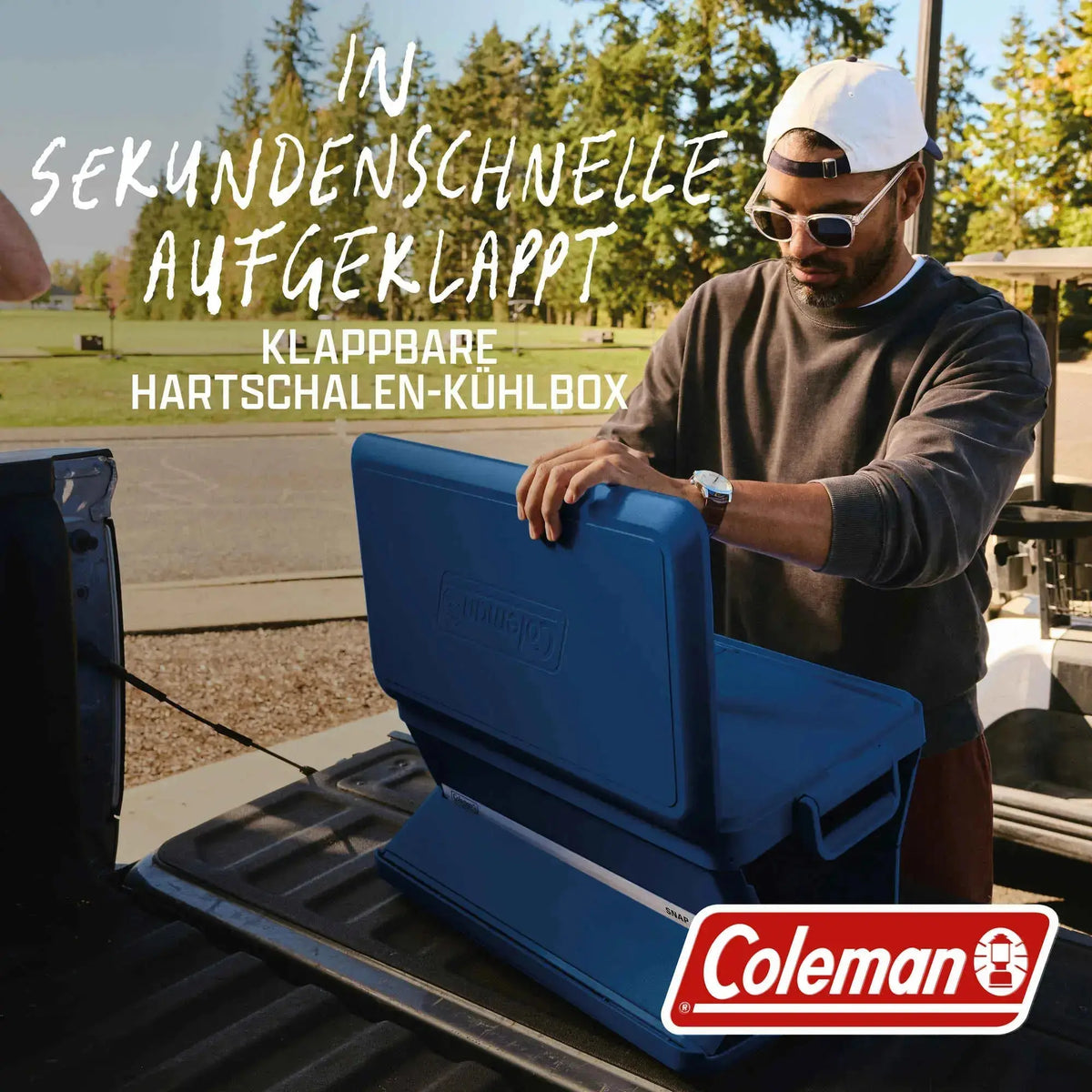 Coleman Snap ‘N Go 55QT | 52 Liter faltbare Kühlbox | 2 Tage Kühlung  Kühlbox Campingaz & Coleman