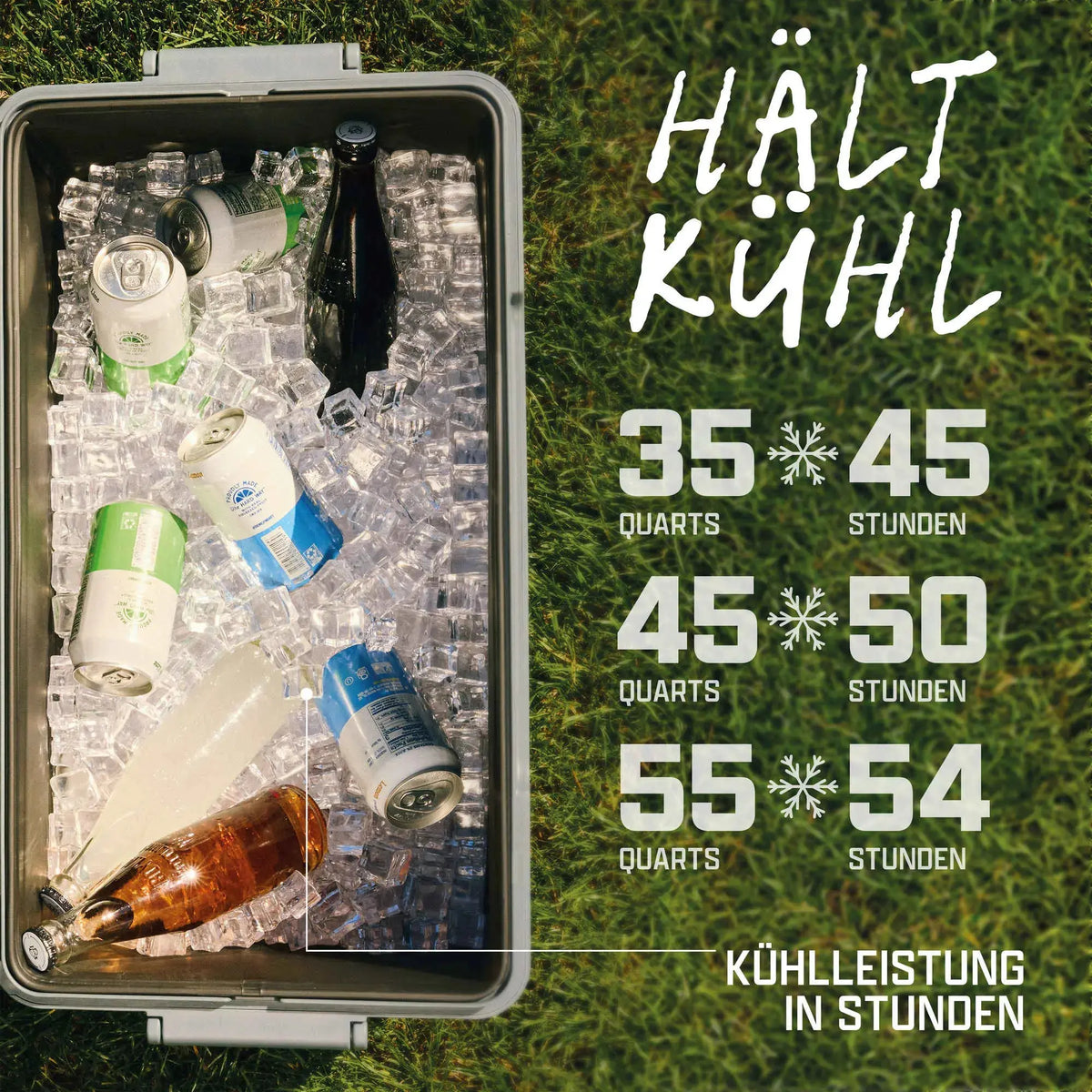 Coleman Snap ‘N Go 55QT | 52 Liter faltbare Kühlbox | 2 Tage Kühlung  Kühlbox Campingaz & Coleman