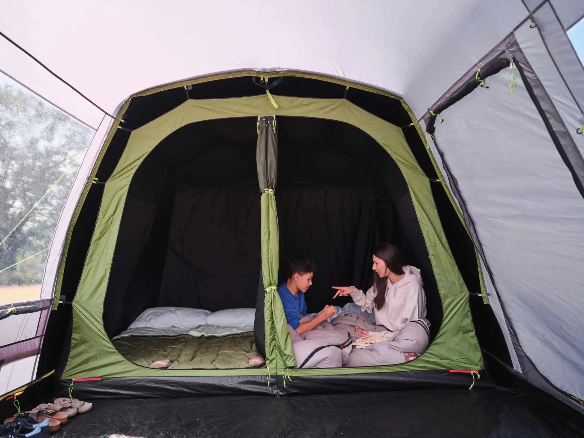 coleman zelt vordach FastPitch Victoria Falls 4 BlackOut – in 3 Minuten aufgebaut – Campingaz & Coleman
