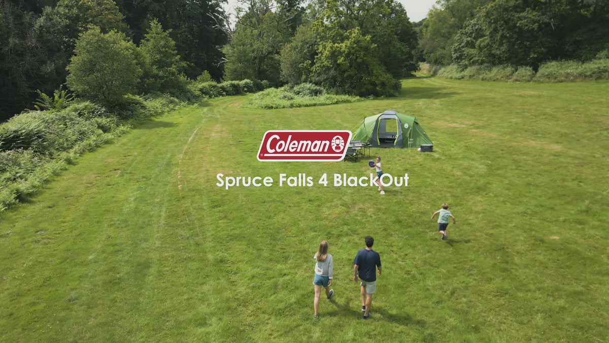 coleman rock springs 4 zelt Coleman Spruce Falls 4 Blackout Vis-a-Vis Familienzelt